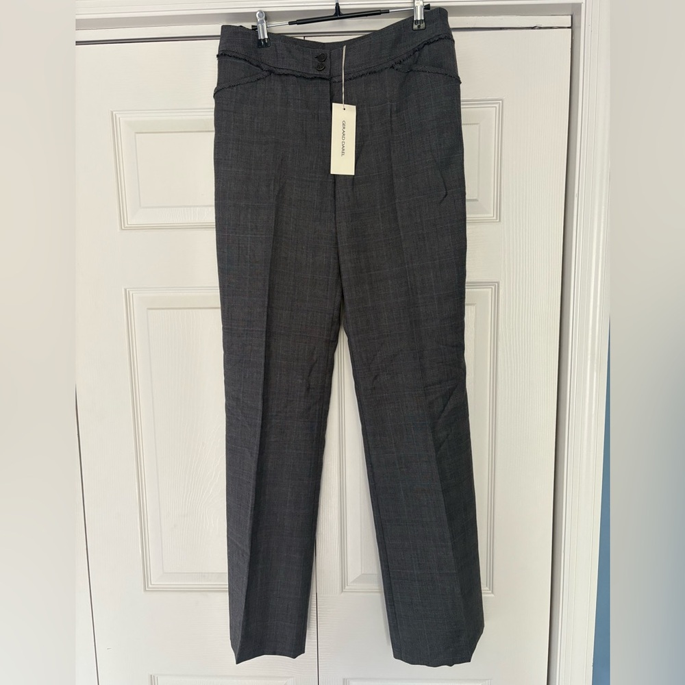 NWT Gerard Darel Gray Wool Pants Size 42 NEW